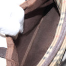 BURBERRY Nova Check Hand Bag Canvas Beige Auth 120467-21