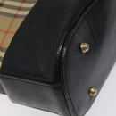 BURBERRY Nova Check Shoulder Bag Canvas Beige Auth 120468-15