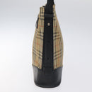 BURBERRY Nova Check Shoulder Bag Canvas Beige Auth 120468-3