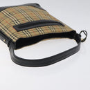 BURBERRY Nova Check Shoulder Bag Canvas Beige Auth 120468-7
