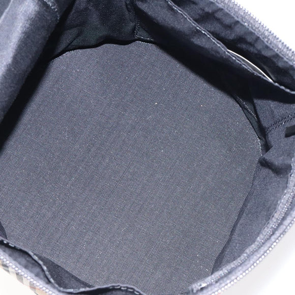 Burberrys Nova Check Hand Bag Canvas Beige Gold Auth 120481