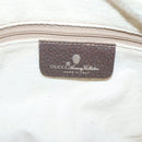 GUCCI GG Supreme Web Sherry Line Bag PVC Beige Gold 56 02 088 Auth 120487-16