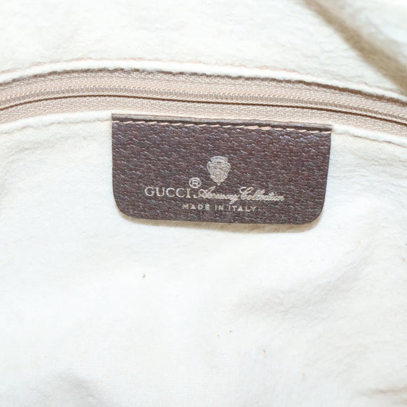 GUCCI GG Supreme Web Sherry Line Bag PVC Beige Gold 56 02 088 Auth 120487