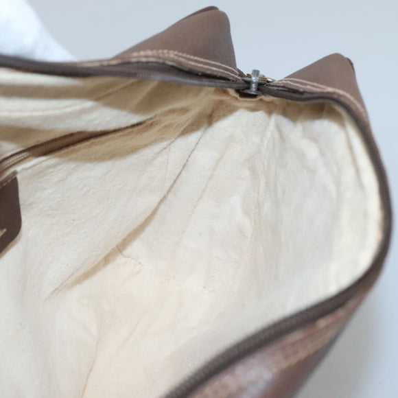 GUCCI GG Supreme Web Sherry Line Bag PVC Beige Gold 56 02 088 Auth 120487