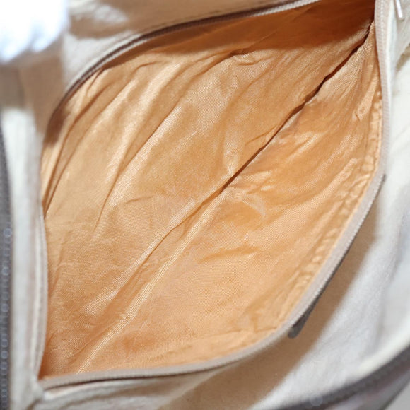 GUCCI GG Supreme Web Sherry Line Bag PVC Beige Gold 56 02 088 Auth 120487