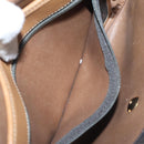 Christian Dior Honeycomb Canvas Shoulder Bag PVC Black Gold Auth 120492-20