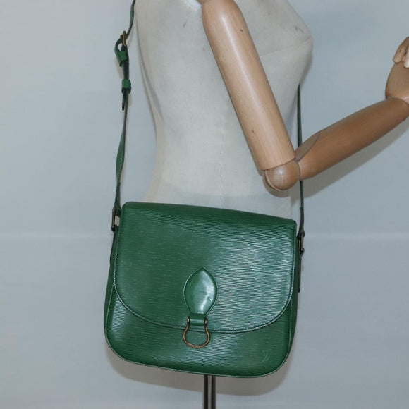 LOUIS VUITTON Epi Saint Cloud GM Shoulder Bag Green M52194 LV Auth 120495