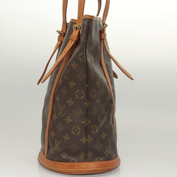 LOUIS VUITTON Monogram Bucket GM Shoulder Bag M42236 LV Auth 120501
