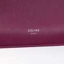CELINE Shoulder Bag Leather Purple Auth 120524-10