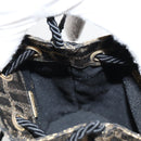 FENDI Zucca Canvas Shoulder Bag Black Brown Auth 120527AM-21