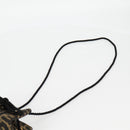 FENDI Zucca Canvas Shoulder Bag Black Brown Auth 120527AM-8