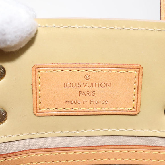 LOUIS VUITTON Monogram Vernis Reade PM Hand Bag Beige M91334 LV Auth 120540
