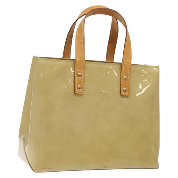 LOUIS VUITTON Monogram Vernis Reade PM Hand Bag Beige M91334 LV Auth 120540