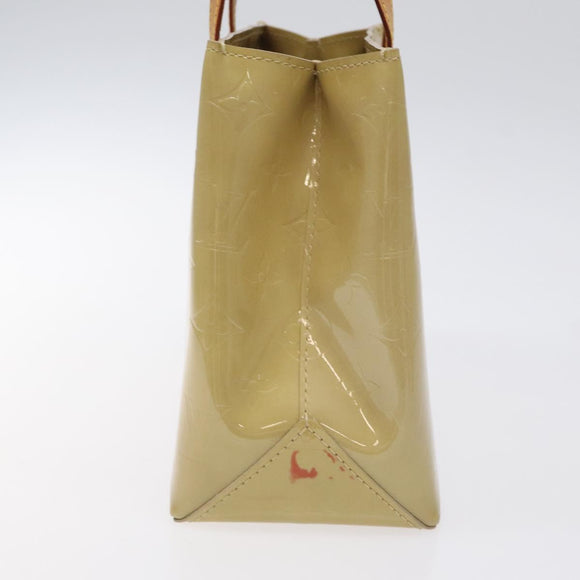 LOUIS VUITTON Monogram Vernis Reade PM Hand Bag Beige M91334 LV Auth 120540