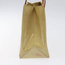 LOUIS VUITTON Monogram Vernis Reade PM Hand Bag Beige M91334 LV Auth 120540-4