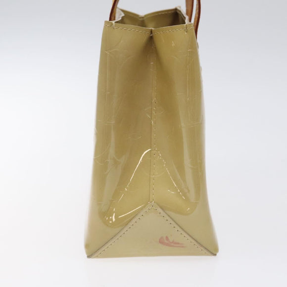 LOUIS VUITTON Monogram Vernis Reade PM Hand Bag Beige M91334 LV Auth 120540