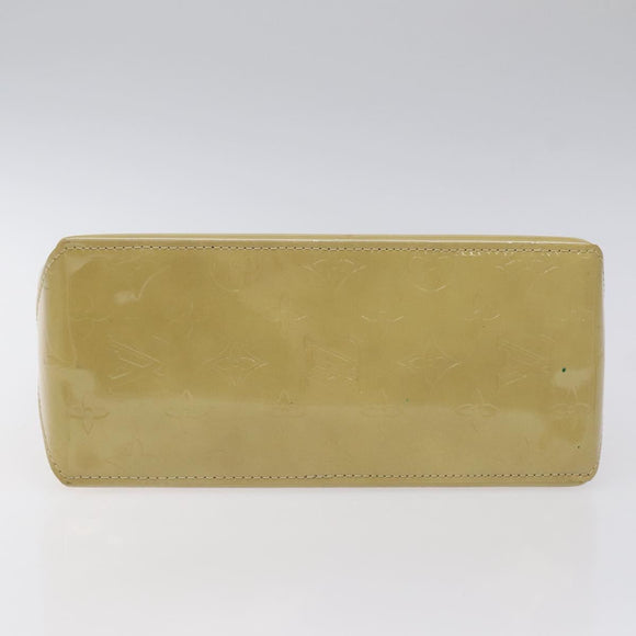 LOUIS VUITTON Monogram Vernis Reade PM Hand Bag Beige M91334 LV Auth 120540