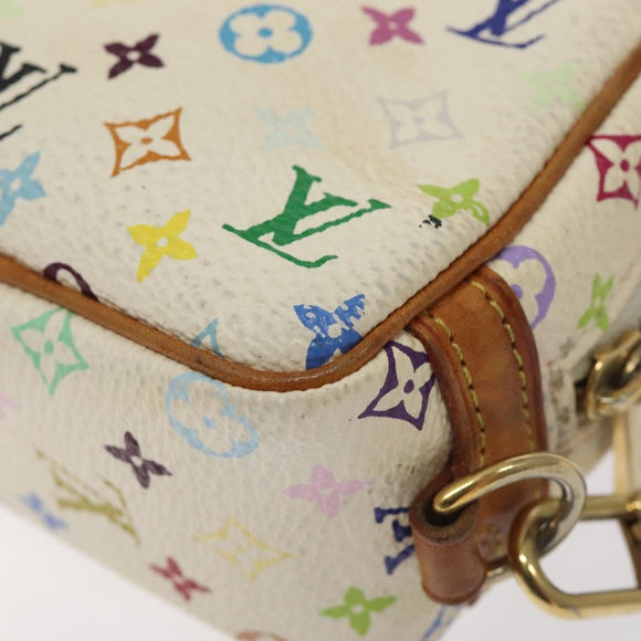 LOUIS VUITTON Monogram Multicolor Trousse Wapity White M58033 LV Auth 120544
