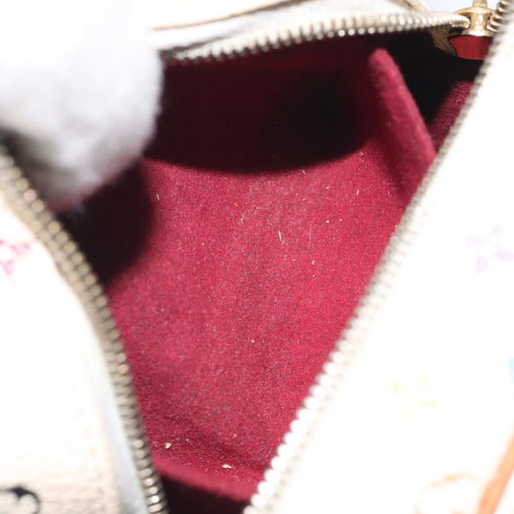 LOUIS VUITTON Monogram Multicolor Trousse Wapity White M58033 LV Auth 120544