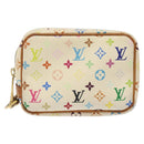 LOUIS VUITTON Monogram Multicolor Trousse Wapity White M58033 LV Auth 120544-13