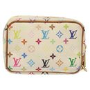 LOUIS VUITTON Monogram Multicolor Trousse Wapity White M58033 LV Auth 120544-2