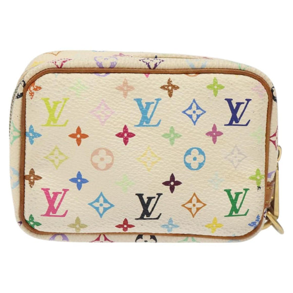 LOUIS VUITTON Monogram Multicolor Trousse Wapity White M58033 LV Auth 120544