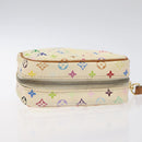 LOUIS VUITTON Monogram Multicolor Trousse Wapity White M58033 LV Auth 120544-5
