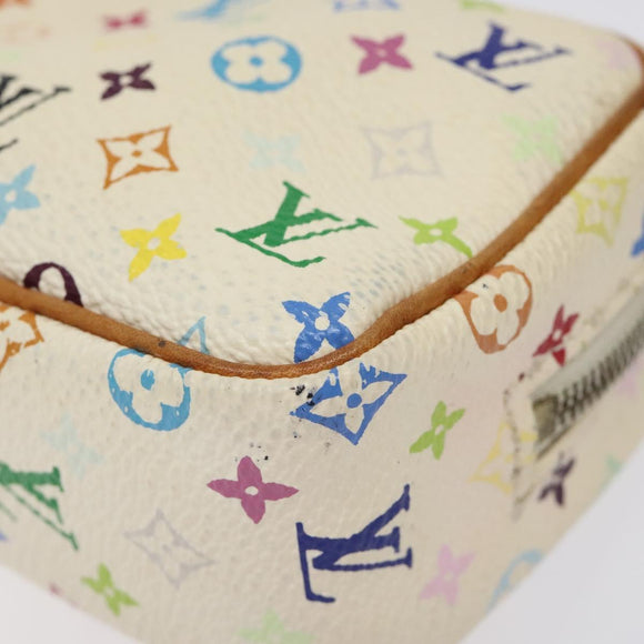 LOUIS VUITTON Monogram Multicolor Trousse Wapity White M58033 LV Auth 120544