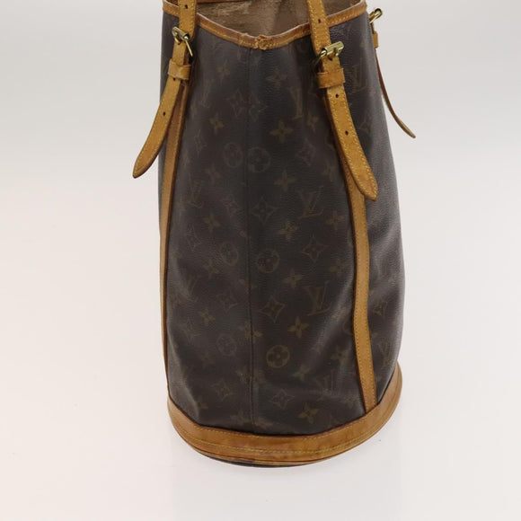 LOUIS VUITTON Monogram Bucket GM Shoulder Bag M42236 LV Auth 120557
