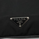 PRADA Butterfly Shoulder Bag Nylon Black Silver Auth 120559-18