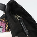 PRADA Butterfly Shoulder Bag Nylon Black Silver Auth 120559-10