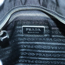 PRADA Butterfly Shoulder Bag Nylon Black Silver Auth 120559-19