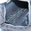 PRADA Butterfly Shoulder Bag Nylon Black Silver Auth 120559-11