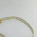 Miu Miu Hand Bag Leather Straw 2way Beige Gold Auth 120561-14