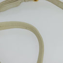 Miu Miu Hand Bag Leather Straw 2way Beige Gold Auth 120561-8