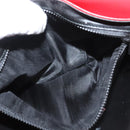 CELINE Shoulder Bag Leather Red Gold Auth 120568-21