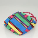 Gianni Versace Shoulder Bag Canvas Pink Gold Auth 120571-6