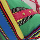 Gianni Versace Shoulder Bag Canvas Pink Gold Auth 120571-16