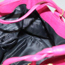 Gianni Versace Shoulder Bag Canvas Pink Gold Auth 120571-18