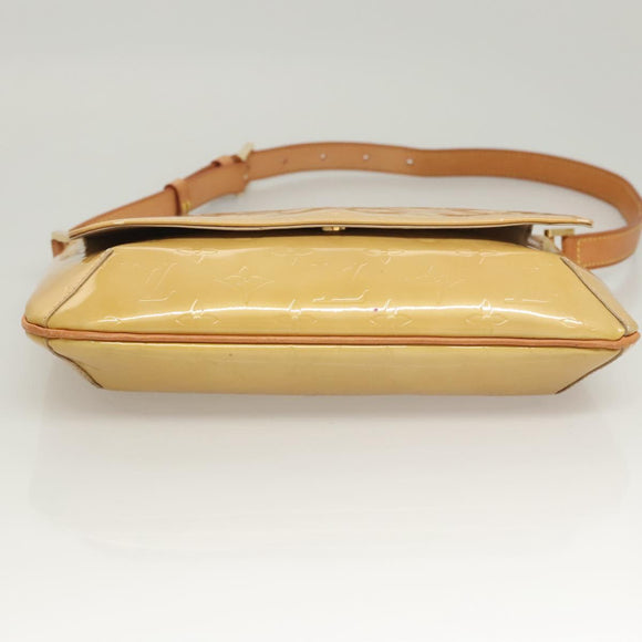 LOUIS VUITTON Monogram Vernis Thompson Street Bag Beige M91301 LV Auth 120587