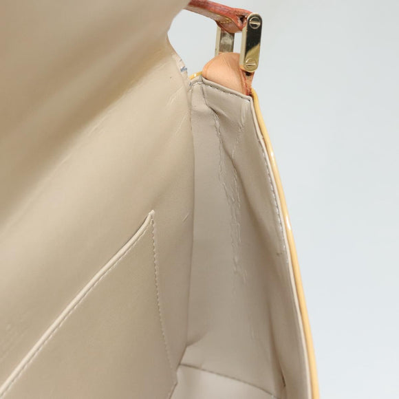 LOUIS VUITTON Monogram Vernis Thompson Street Bag Beige M91301 LV Auth 120587