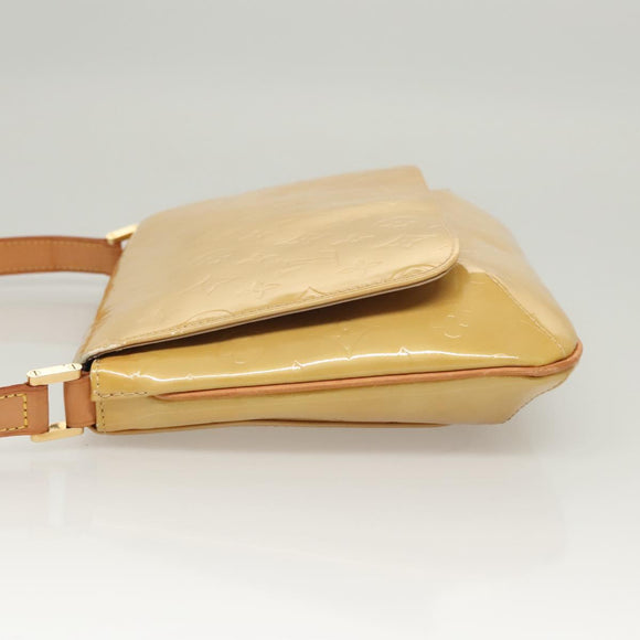 LOUIS VUITTON Monogram Vernis Thompson Street Bag Beige M91301 LV Auth 120587