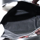 Burberrys Nova Check Blue Label Hand Bag Nylon Red Silver Auth 120591-16