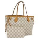 LOUIS VUITTON Damier Azur Neverfull PM Tote Bag N41362 LV Auth 120593-1