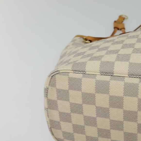 LOUIS VUITTON Damier Azur Neverfull PM Tragetasche N41362 LV Auth 120593