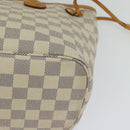 LOUIS VUITTON Damier Azur Neverfull PM Tragetasche N41362 LV Auth 120593-16
