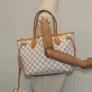 LOUIS VUITTON Damier Azur Neverfull PM Tote Bag N41362 LV Auth 120593-28