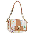 LOUIS VUITTON Monogram Multicolor Patty Shoulder Bag White M40305 Auth 120598V-1