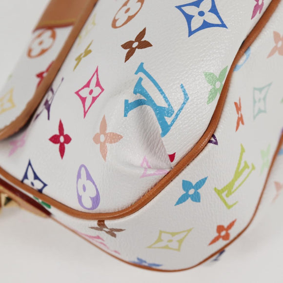 LOUIS VUITTON Monogram Multicolor Patty Shoulder Bag White M40305 Auth 120598V