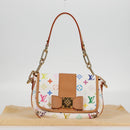 LOUIS VUITTON Monogram Multicolor Patty Shoulder Bag White M40305 Auth 120598V-12